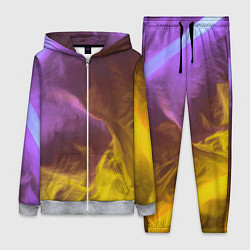 Женский 3D-костюм Неоновые фонари на шёлковой поверхности - Фиолетов, цвет: 3D-меланж