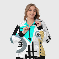 Женский 3D-костюм Абстрактный современный дизайн, цвет: 3D-черный — фото 2