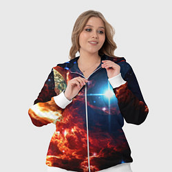 Женский 3D-костюм Яркая звезда в космическом пространстве, цвет: 3D-белый — фото 2