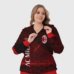 Женский 3D-костюм Ac milan Соты, цвет: 3D-красный — фото 2