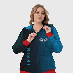 Женский 3D-костюм Infinity спорт абстракция, цвет: 3D-красный — фото 2