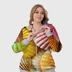 Женский 3D-костюм Разноцветные створки океанских раковин, цвет: 3D-меланж — фото 2