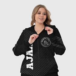 Женский 3D-костюм Ajax sport на темном фоне: надпись, символ, цвет: 3D-черный — фото 2