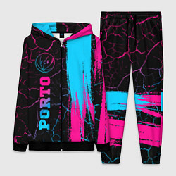 Женский 3D-костюм Porto - neon gradient: по-вертикали, цвет: 3D-черный