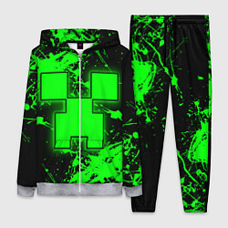 Женский костюм Minecraft neon green