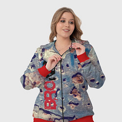 Женский 3D-костюм Старая кирпичная стена - Bronx, цвет: 3D-красный — фото 2