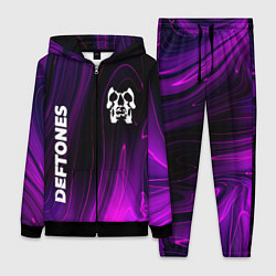 Женский 3D-костюм Deftones violet plasma, цвет: 3D-черный