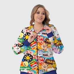 Женский 3D-костюм Skzoo stickers characters, цвет: 3D-синий — фото 2