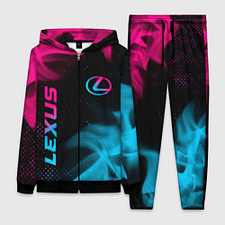 Женский костюм Lexus - neon gradient: надпись, символ