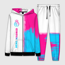 Женский костюм Real Madrid neon gradient style: по-вертикали