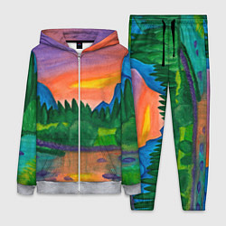 Женский костюм Закат на реке