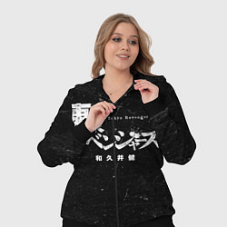 Женский 3D-костюм Токийские мстители иероглифы надпись, цвет: 3D-черный — фото 2
