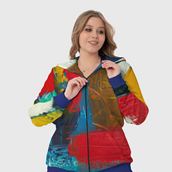 Женский 3D-костюм Разноцветные мазки краской, цвет: 3D-синий — фото 2