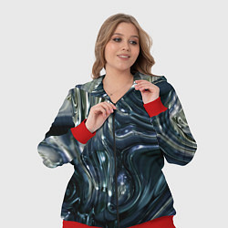 Женский 3D-костюм Aesthetic visual art metal slime, цвет: 3D-красный — фото 2