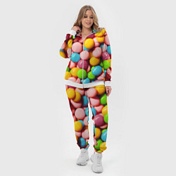 Женский 3D-костюм Много ярких конфет, цвет: 3D-белый — фото 2