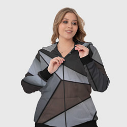 Женский 3D-костюм Металлическая геометрическая броня, цвет: 3D-черный — фото 2