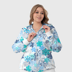 Женский 3D-костюм Снежные узоры, цвет: 3D-белый — фото 2