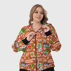 Женский 3D-костюм Новогодняя почта, цвет: 3D-черный — фото 2