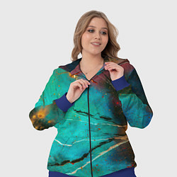 Женский 3D-костюм Светло-зелёный туман, краски и тени, цвет: 3D-синий — фото 2