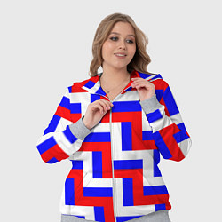 Женский 3D-костюм Плетение триколор, цвет: 3D-меланж — фото 2