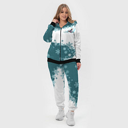 Женский 3D-костюм Сноуборд синева, цвет: 3D-черный — фото 2