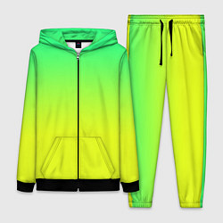 Женский костюм Зелено-желтый градиент