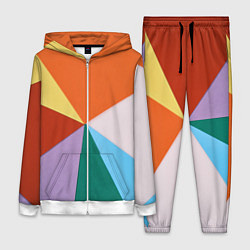 Женский костюм Разноцветные пересекающиеся треугольники