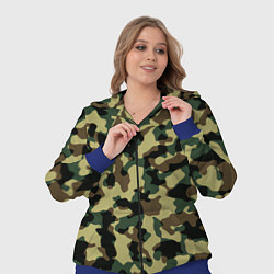 Женский 3D-костюм Военный камуфляж, цвет: 3D-синий — фото 2
