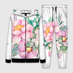 Женский костюм Пастельные цветы - посередине