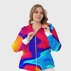 Женский 3D-костюм Смесь красок ультрафиолет, цвет: 3D-белый — фото 2