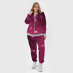 Женский 3D-костюм Светящиеся розовые линии, цвет: 3D-меланж — фото 2