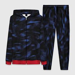 Женский 3D-костюм Абстракция синего, цвет: 3D-красный