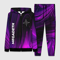 Женский 3D-костюм Megadeth violet plasma, цвет: 3D-черный