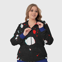 Женский 3D-костюм Темный Скелет, цвет: 3D-синий — фото 2