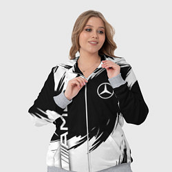 Женский 3D-костюм Mercedes benz - white color, цвет: 3D-меланж — фото 2