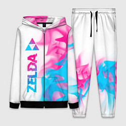 Женский костюм Zelda neon gradient style: по-вертикали