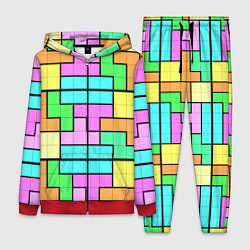 Женский костюм Стена из блоков тетриса