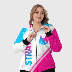 Женский 3D-костюм Stray neon gradient style: надпись, символ, цвет: 3D-черный — фото 2