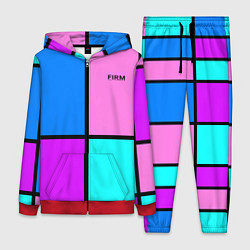 Женский 3D-костюм Firm аля 80-е, цвет: 3D-красный