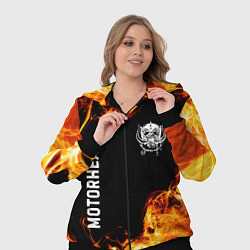 Женский 3D-костюм Motorhead и пылающий огонь, цвет: 3D-черный — фото 2