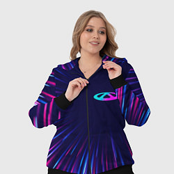 Женский 3D-костюм Chery neon speed lines, цвет: 3D-черный — фото 2