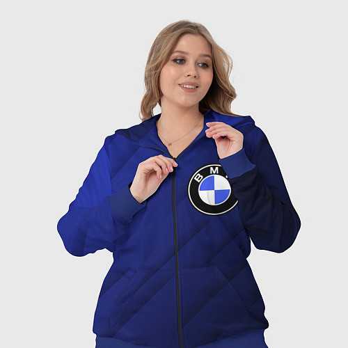 Женский костюм BMW градиент / 3D-Синий – фото 3