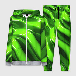 Женский 3D-костюм Текстура зеленая слизь, цвет: 3D-меланж