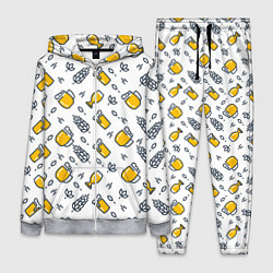 Женский 3D-костюм Пиво пенное, цвет: 3D-меланж