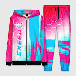 Женский костюм Exeed neon gradient style: по-вертикали