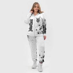 Женский 3D-костюм Judas Priest и рок символ на светлом фоне, цвет: 3D-белый — фото 2