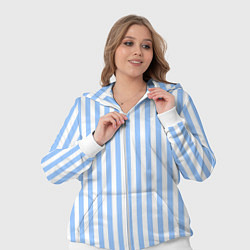 Женский 3D-костюм Полосатый морской, цвет: 3D-белый — фото 2