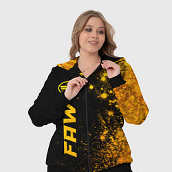 Женский 3D-костюм FAW - gold gradient: по-вертикали, цвет: 3D-черный — фото 2