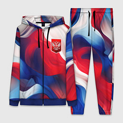 Женский 3D-костюм Красный герб России, цвет: 3D-синий