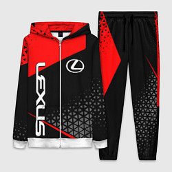 Женский 3D-костюм Lexus - red sportwear, цвет: 3D-белый